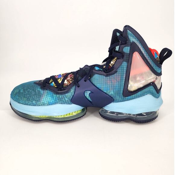 Nike LeBron 19 "Fast Food" Basketball Shoes – Dutch Blue Size 18 - Picture 4 of 16